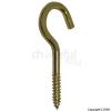 100mm Brass Plated Screw Hooks