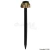 Knurled Head Picture Pins Black and Brass 9Pk 30617