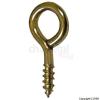 14mm Brass Plated Picture Frame Screw Eyes 30Pk 30585