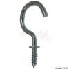 25mm Chrome Plated Cup Hooks 10Pk 30594