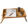 Sifcon Novelty Folding Bamboo Breakfast Tray Beige 48cm x 30cm x 27cm WF1015