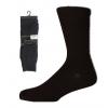 RJM Accessories Mens Cotton Rich Black Socks 3Pk SK147BK 