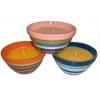 Garden King Striped Pots Citronella Candle - Assorted Colour