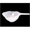 Whitefurze Natural Plastic Colander With Handle Clear H02COL0