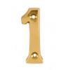 Best Number One Lacquered Brass Polished 75mm 40105