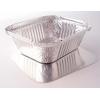 Caroline Aluminum Foil Tray With Lids Silver 12Pk 1000