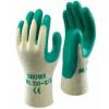 Showa Latex Palm Coating Grip Gardening Gloves Green and White Small Pair of 1 310G 