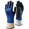 Showa 377 Nitrile Foam Coated Work Gloves Blue Medium SHOR3772