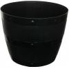 Whitefurze Heavy Duty Plastic Barrel Planter Black 34cm G0834BL5