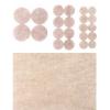 Best Assorted Sizes Self-Adhesive Round Felt Pads Beige 33Pk 43128 