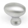 Best Oval Metal Knob Matt Nickel 32mm 43009