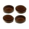 Best 48004 Small Brown Rubber Castor Cups - Pack of 4