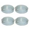 Best 48011 Large Clear Rubber Castor Cups - Pack of 4