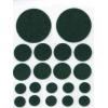 Best Self-Adhesive Round Felt Pads Green Assorted Sizes 43129