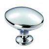 Best Oval Shape Bright Chrome Plated Metal Knob 32mm 43007 