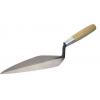 Am-Tech Wooden Handle Brick Trowel Metallic Grey 10-Inch G0300 