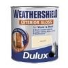 Dulux Weathershield Exterior Wood and Metal Paint Gloss Finish Pure Brilliant White Black 2.5Ltr 5084700 | Mould Resistant | Long Lasting | Total Weather Protection