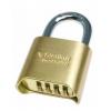 Sterling Solid Brass Double Locking Four Dial Combination Padlock With Key 50mm PHCPL151