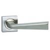 Fortessa Satin Nickel Cannes Door Handle on Square Rose 130mm FDECAN-SN 