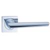 Fortessa Polished Chrome Carrera Door Handle on Square Rose 129mm FDECAR-PC