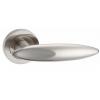 Fortessa Satin Nickel Titan Door Handle on Round Rose 130mm FDETIA-SN