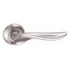 Fortessa Satin Nickel Achilles Door Handle on Round Rose 130mm FDPACH-SN