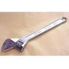 Amtech Carbon Steel Adjustable Wrench Chrome 24-Inch C2400 | 63mm Jaw Opening