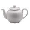 Price and Kensington Rayware Traditional Ceramic Six Cup Tea Serving Pot White 0056.156