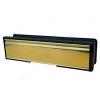 Select Black Frame Polished Gold Telescopic Letter Plate 40-80mm 842-33