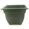 White Furze Square Bell Black Planter - 38cm