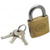 Tri - Circle Heavy Duty Brass Pad Lock With Keys 38mm TR264C 