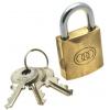 Tri-Circle Lock Polished Brass 25mm 10114