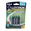 Lloytron NiMH Rechargeable Batteries Assorted AAA 550mAh x 4 B014