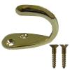 Single Robe Hook Brass Plated 30755