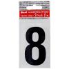 75mm Black Peelable Numeral Eight 42222