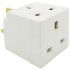2 Way Block Socket Adapter White  | 13A | Power Splitter