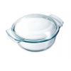 Pyrex Classic Round-Shaped Casserole Dish With Easy-Grip Handles Clear 1-Ltr 105A000