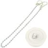 Basin Plug And Ball Chain White And Chrome-Plated 1.5-Inch And 12-Inch 45166