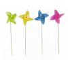 Assorted Colour Windmill Picks 15cm Pack of 12