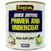 Rustins Quick Drying Primer and Undercoat White 1Ltr WHPU1000