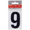 75mm Black Peelable Numeral 9