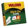 Velcro Stick On Tape White 20mm x 10Mtr E63219