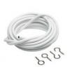 Curtain Wires With 2 Hooks and 2 Eyes White 210cm 84-Inch CR05