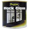 Rustins Gloss Finish Black Paint 250ml