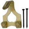 Brass Plated Double Picture Hooks 5Pk 30614