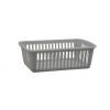 Whitefurze Durable Plastic Multipurpose Handy Basket Silver 30cm S03M091