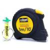 Rolson Measuring Tape With Key Ring Level Yellow and Black 3Mtr x 16mm 50563