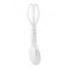 White Salad Tongs 15