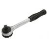 Am-Tech Chrome Plated Steel Heavy-duty Ratchet Handle Chrome and Black 0.5-Inch I2420