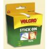 Velcro Stick On Hook and Loop Tape White 20mm x 2.5Mtr 60214